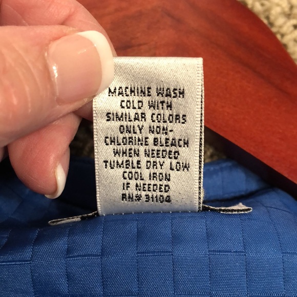 Kim Rogers quilted cropped jacket w/ great big button detail szM - Picture 7 of 7